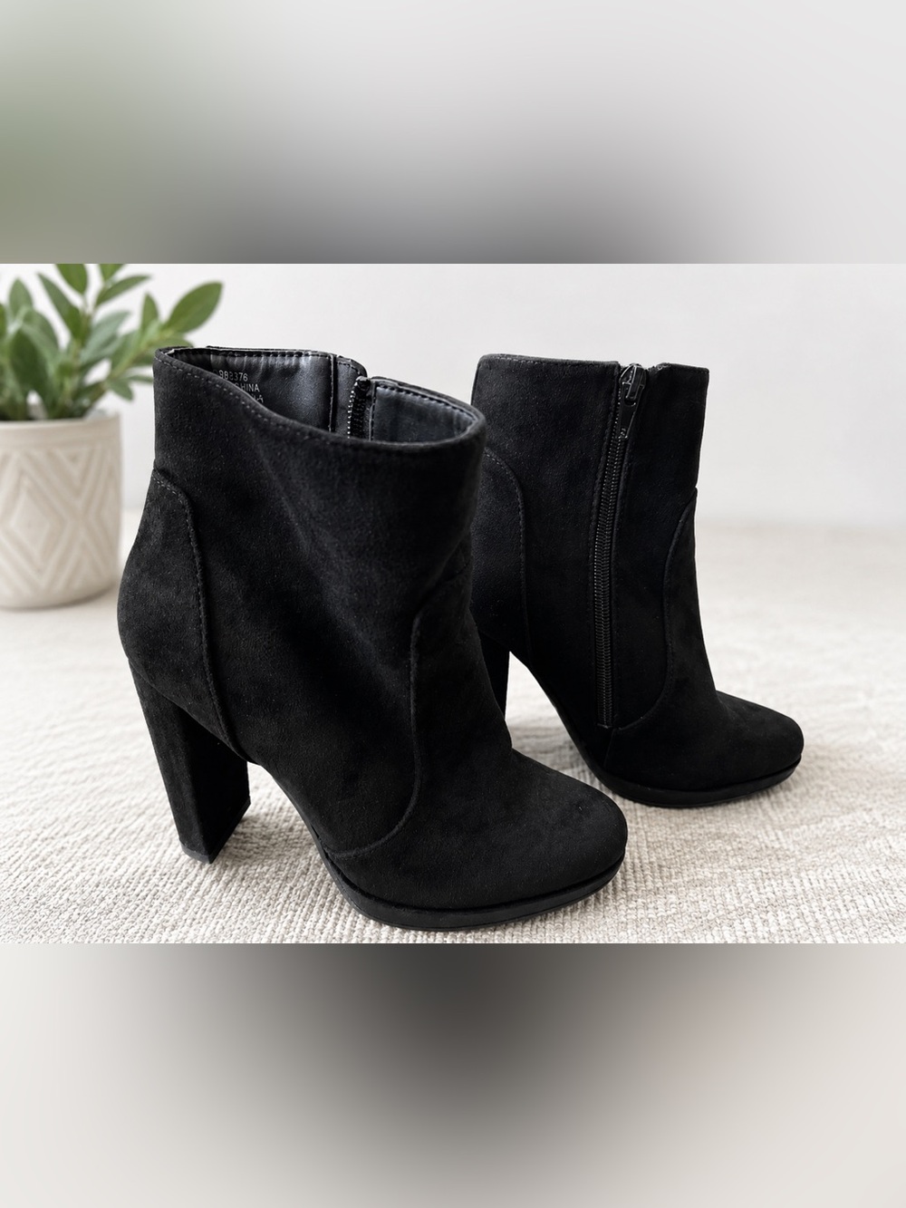 Black Suede Ankle Boots